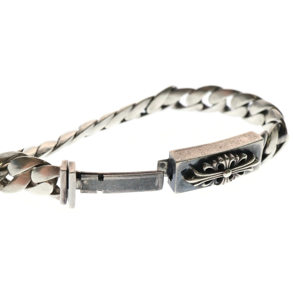 CHROME HEARTS(クロムハーツ) ID BBY FLRL CRS ベイビーIDフローラルクロス シルバーブレスレット 18LINK