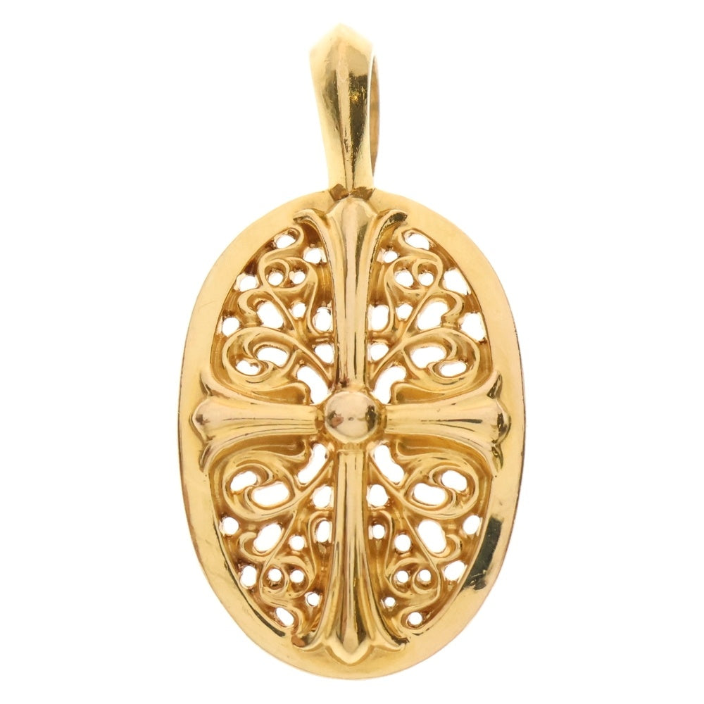 CHROME HEARTS(クロムハーツ) 22K CLSC OVAL クラシックオーバル ゴールドネックレストップ ゴールド