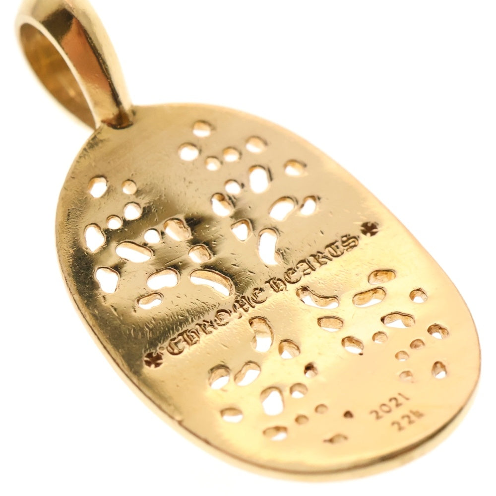 CHROME HEARTS(クロムハーツ) 22K CLSC OVAL クラシックオーバル ゴールドネックレストップ ゴールド