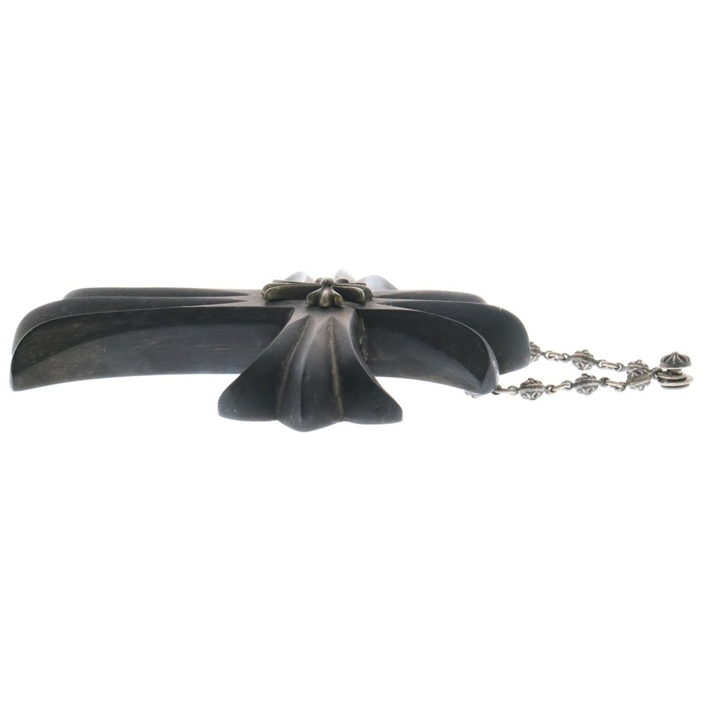 CHROME HEARTS(クロムハーツ) EBONY CROSS スモールCHクロス クロスボール付き エボニー壁掛けオブジェ シルバー