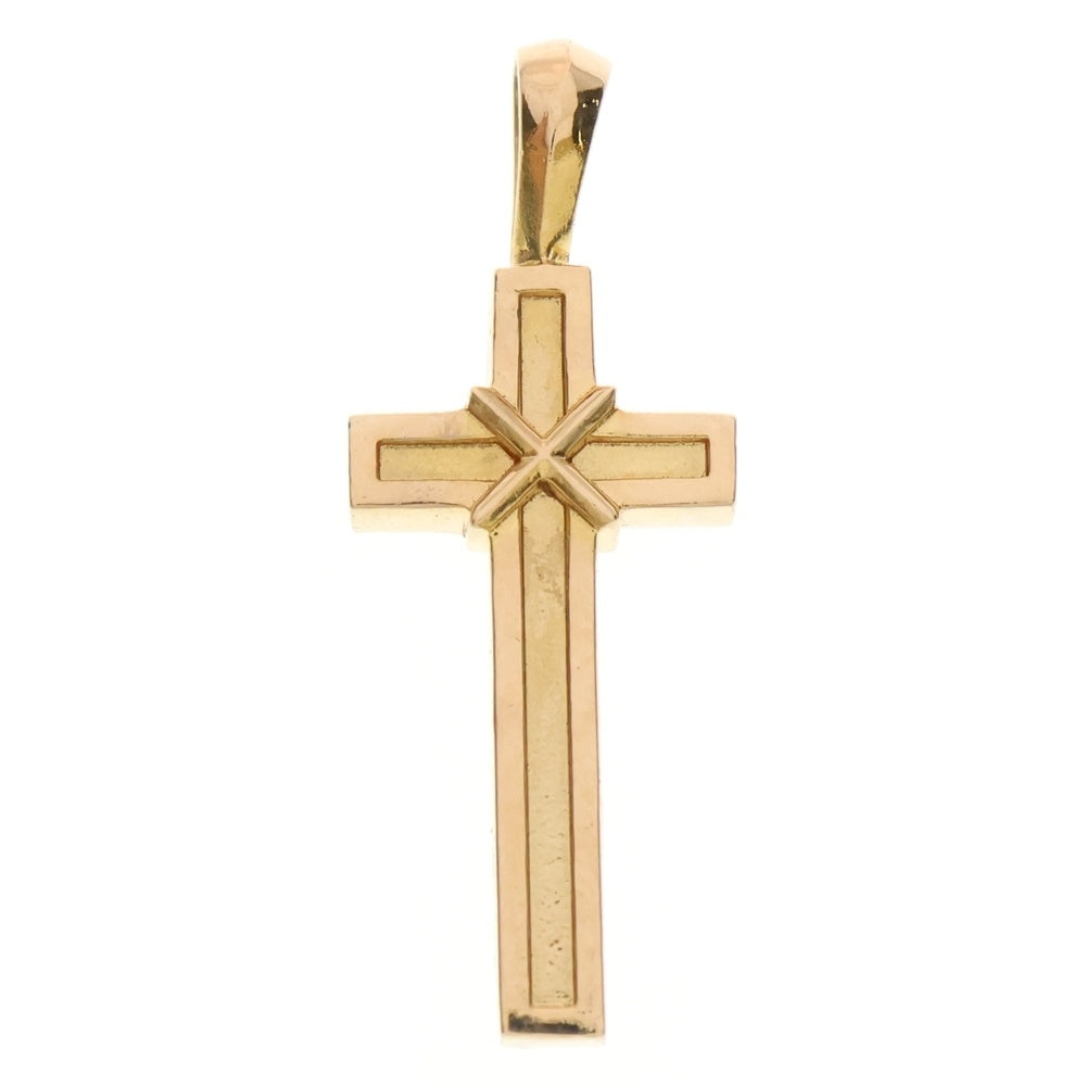 CHROME HEARTS(クロムハーツ) 22K MAPPLE THORPE メイプルソープクロスチャーム ゴールドネックレストップ