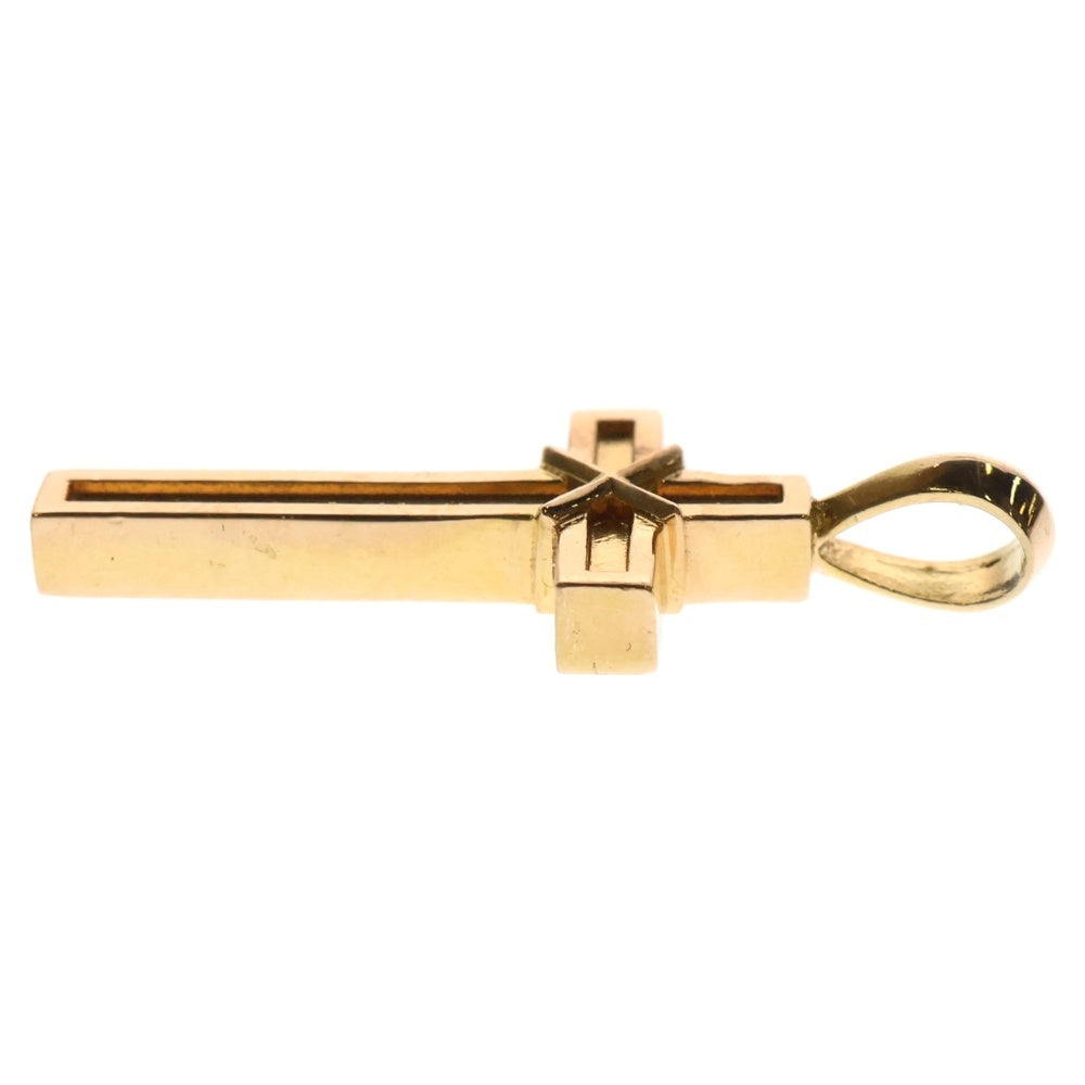 CHROME HEARTS(クロムハーツ) 22K MAPPLE THORPE メイプルソープクロスチャーム ゴールドネックレストップ