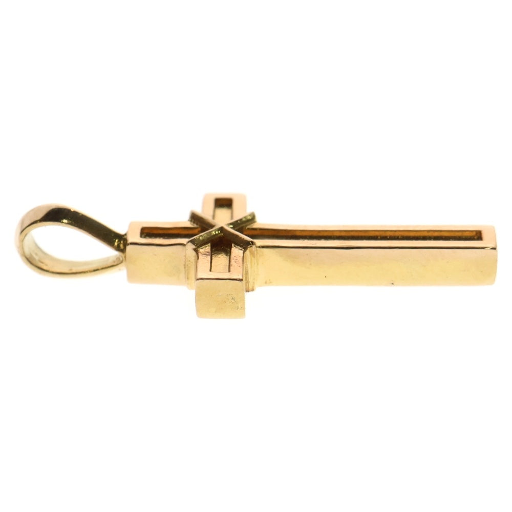 CHROME HEARTS(クロムハーツ) 22K MAPPLE THORPE メイプルソープクロスチャーム ゴールドネックレストップ