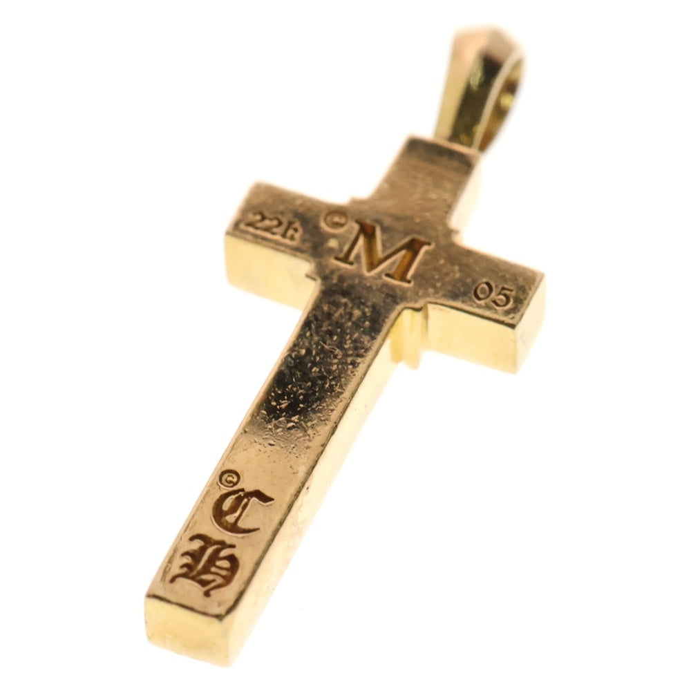 CHROME HEARTS(クロムハーツ) 22K MAPPLE THORPE メイプルソープクロスチャーム ゴールドネックレストップ
