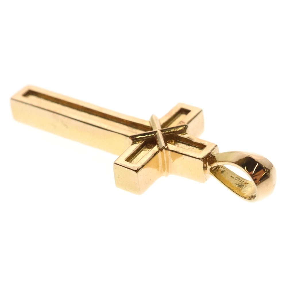 CHROME HEARTS(クロムハーツ) 22K MAPPLE THORPE メイプルソープクロスチャーム ゴールドネックレストップ