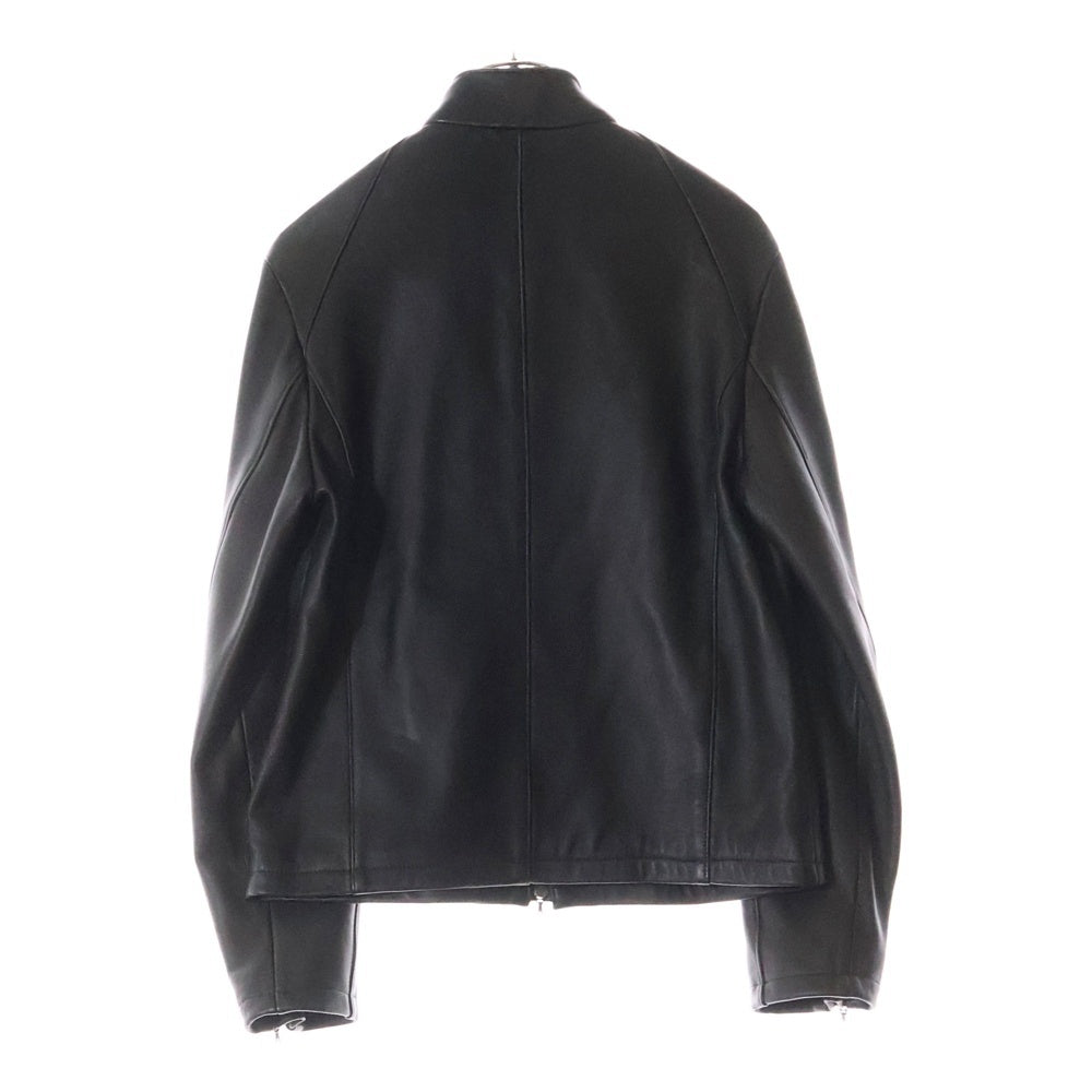 SCHAFFEN(シャッフェン) SINGLE ZIP RIDERS シングル ジップアップ レザージャケット ライダース ブラック