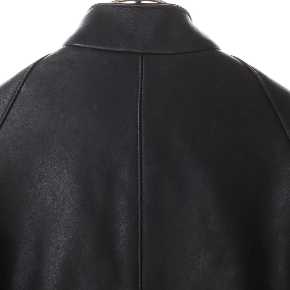 SCHAFFEN(シャッフェン) SINGLE ZIP RIDERS シングル ジップアップ レザージャケット ライダース ブラック