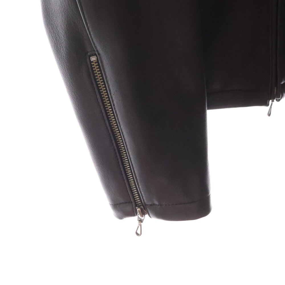 SCHAFFEN(シャッフェン) SINGLE ZIP RIDERS シングル ジップアップ レザージャケット ライダース ブラック