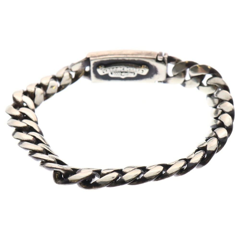 CHROME HEARTS(クロムハーツ) 24LINK ID BBY FLRL CRS ベイビーIDフローラルクロス 1サファイア シルバーブレスレット