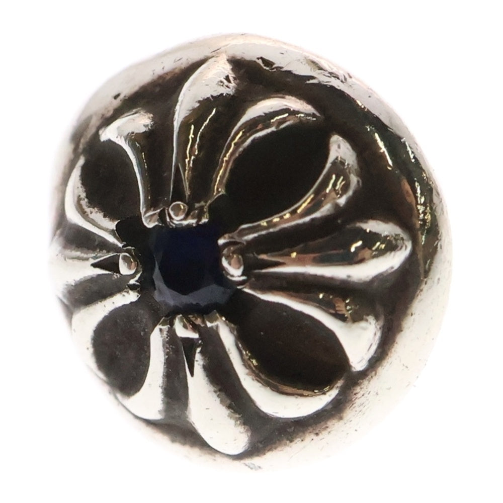 CHROME HEARTS(クロムハーツ) STUD CRSBLL クロスボールスタッド 1サファイアシルバーピアス