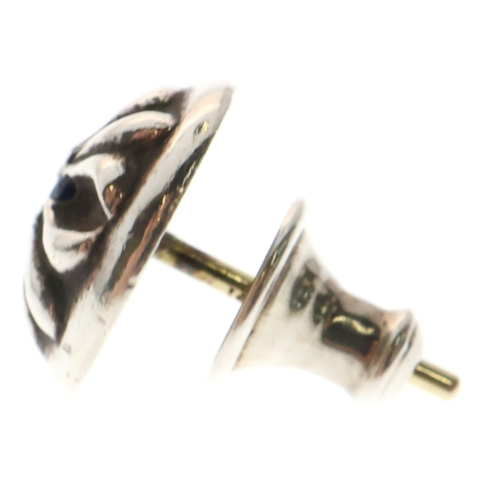 CHROME HEARTS(クロムハーツ) STUD CRSBLL クロスボールスタッド 1サファイアシルバーピアス