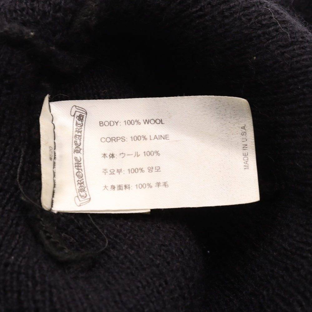 CHROME HEARTS(クロムハーツ) WOOL WATCH CAP ウールワッチキャップ CHプラス刺繍ビーニー帽子