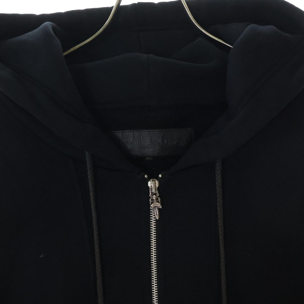 CHROME HEARTS(クロムハーツ) CHプラスパッチ付きダガージップアップパーカー ブラック