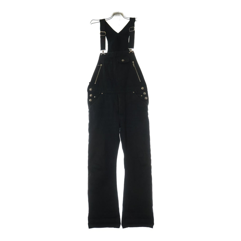 CHROME HEARTS(クロムハーツ) OVERALL クロスボールボタン オーバーオール オールインワン ブラック