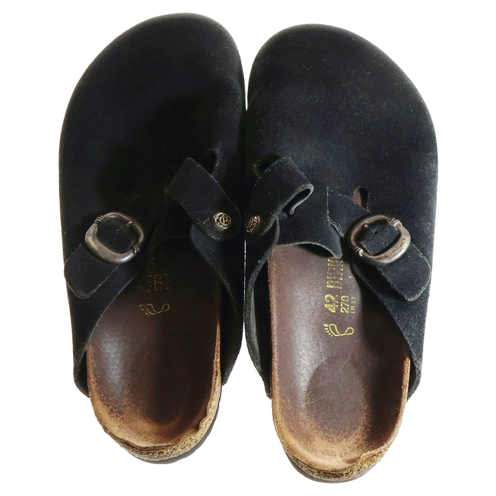 CHROME HEARTS(クロムハーツ) ×BIRKENSTOCK BOSTON ボストン タイニーCHクロスガンスリンガーレザーサンダル