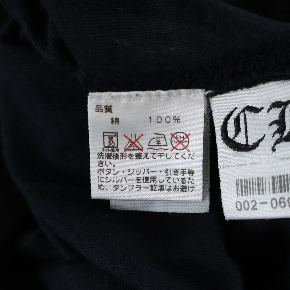 CHROME HEARTS(クロムハーツ) POLO SHIRT CH PLS BSフレアボタン CHプラス半袖ポロシャツ ブラック