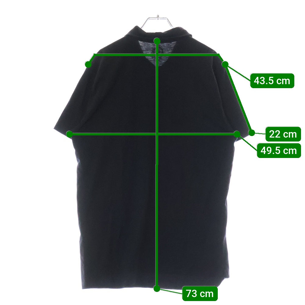 CHROME HEARTS(クロムハーツ) POLO SHIRT CH PLS BSフレアボタン CHプラス半袖ポロシャツ ブラック