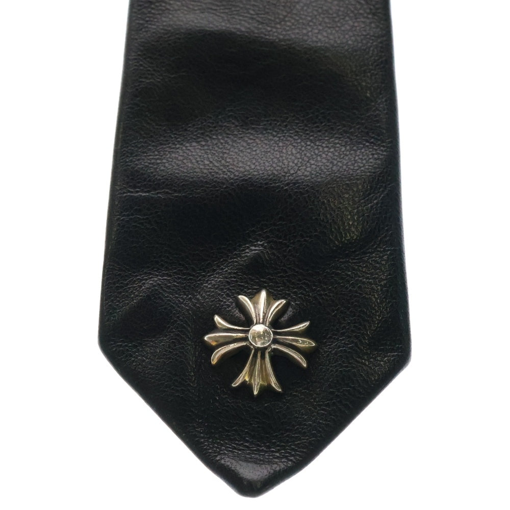 CHROME HEARTS(クロムハーツ) TIE NEK SKNNY LTHR レザーネクタイ CHプラスモチーフ レザーネクタイ