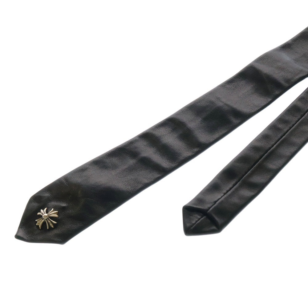 CHROME HEARTS(クロムハーツ) TIE NEK SKNNY LTHR レザーネクタイ CHプラスモチーフ レザーネクタイ