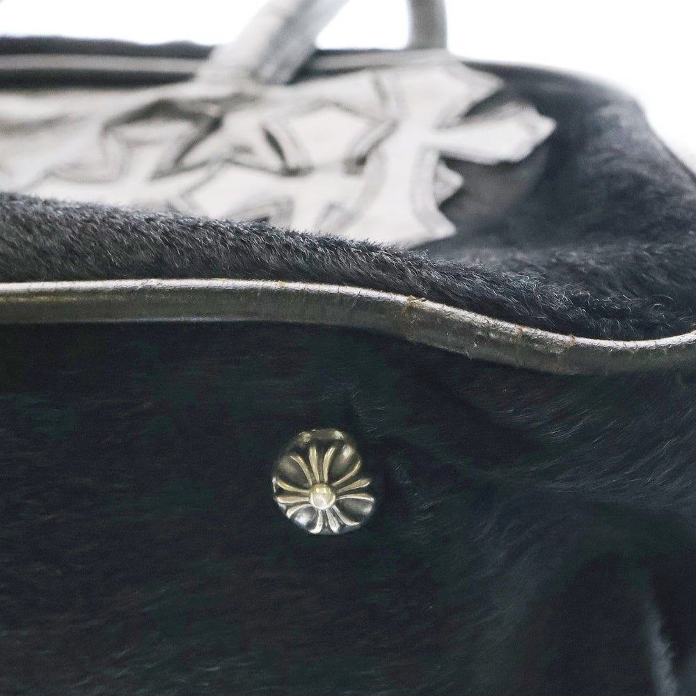 CHROME HEARTS(クロムハーツ) GYM SM ジムバッグ オールドミディアム ハラコレザーハンドバッグ ブラック