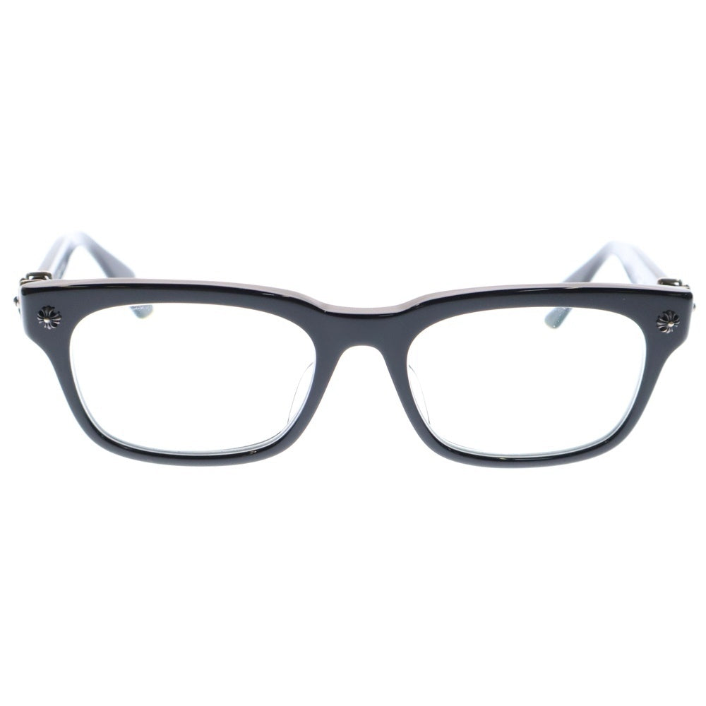 CHROME HEARTS(クロムハーツ) 54□19-149 VAGILANTE CHプラステンプルウェリントン眼鏡 度入り