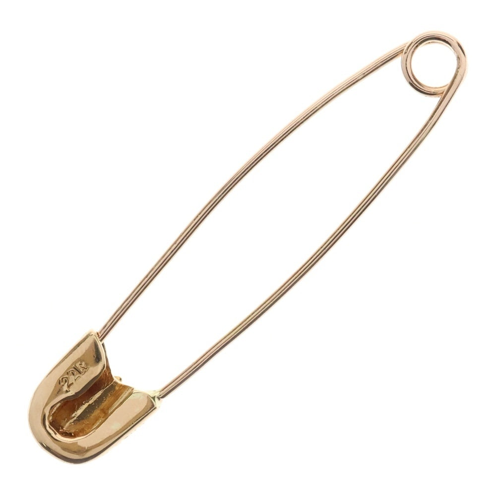 CHROME HEARTS(クロムハーツ) 22K SAFETY PIN L 1DIA 1ダイヤラージセーフティピン 1ダイヤ ゴールドネックレストップ