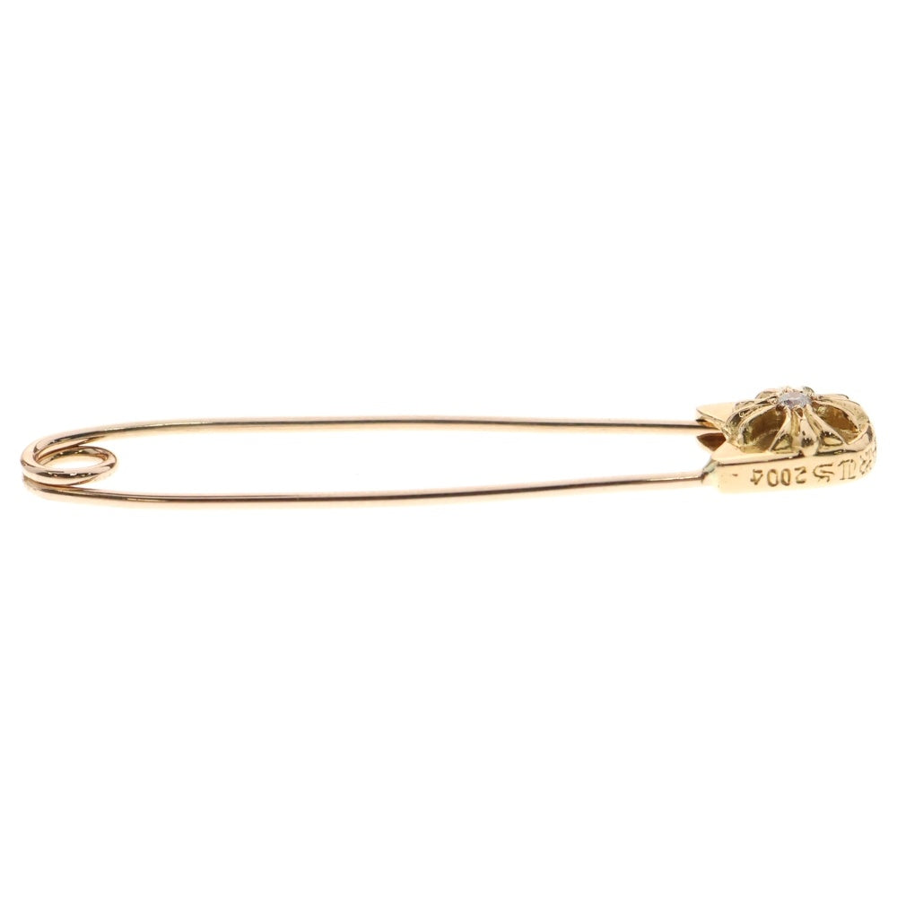 CHROME HEARTS(クロムハーツ) 22K SAFETY PIN L 1DIA 1ダイヤラージセーフティピン 1ダイヤ ゴールドネックレストップ