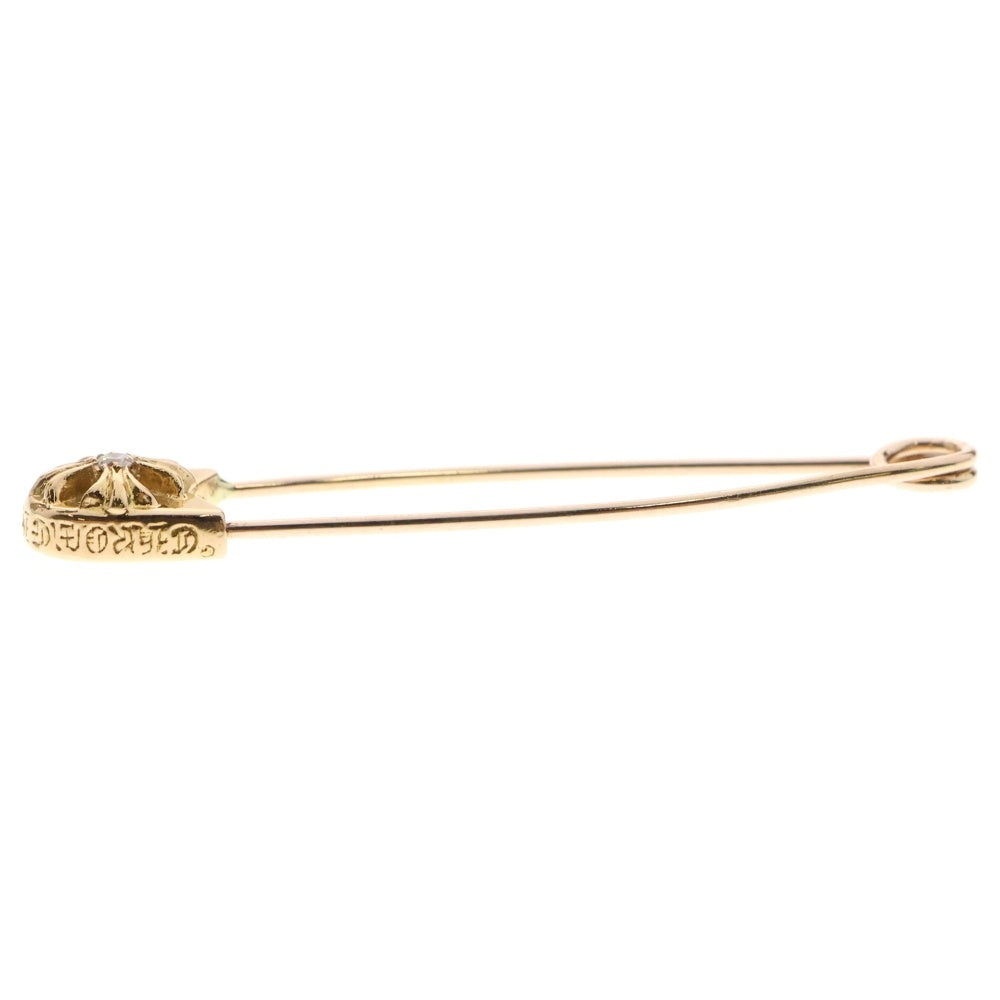 CHROME HEARTS(クロムハーツ) 22K SAFETY PIN L 1DIA 1ダイヤラージセーフティピン 1ダイヤ ゴールドネックレストップ
