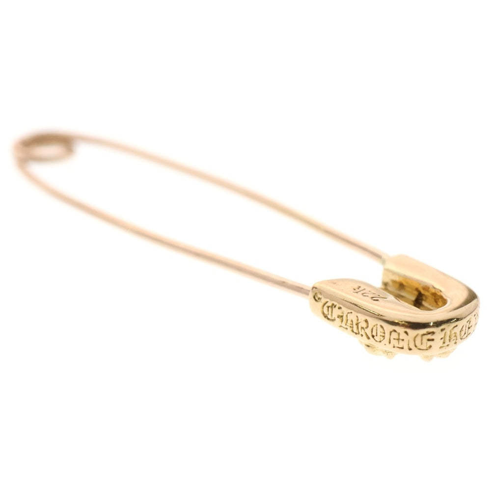 CHROME HEARTS(クロムハーツ) 22K SAFETY PIN L 1DIA 1ダイヤラージセーフティピン 1ダイヤ ゴールドネックレストップ