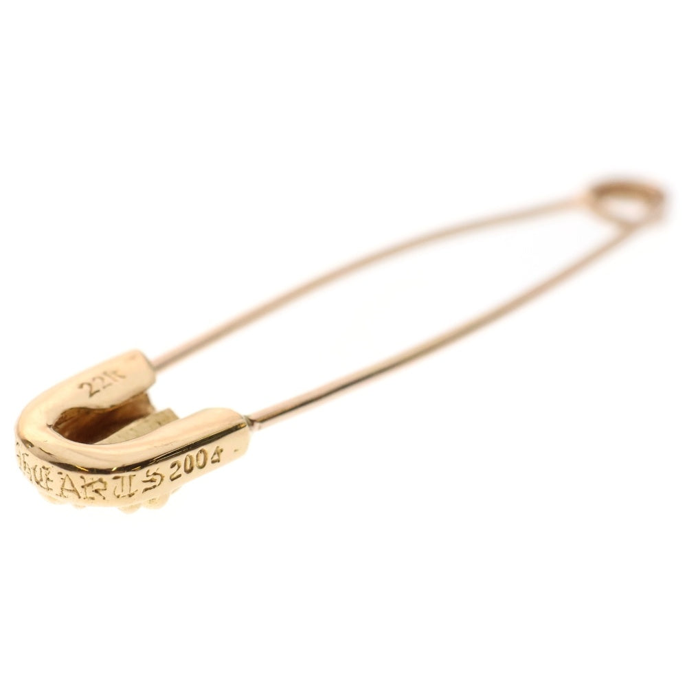 CHROME HEARTS(クロムハーツ) 22K SAFETY PIN L 1DIA 1ダイヤラージセーフティピン 1ダイヤ ゴールドネックレストップ
