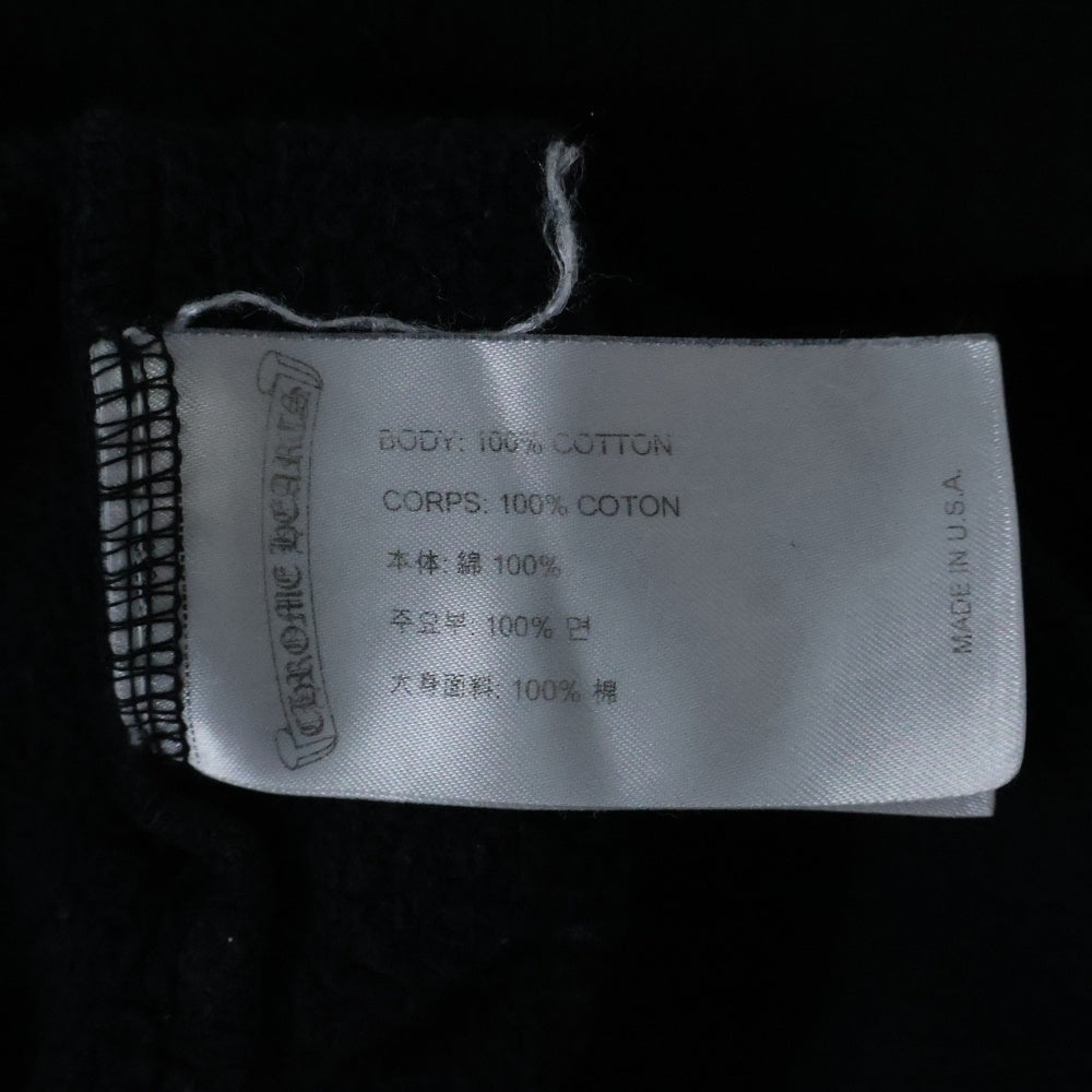 CHROME HEARTS(クロムハーツ) Red CH PLS Hoodie ハリウッド限定 袖ロゴプリント プルオーバー フーディ パーカー ブラック/レッド
