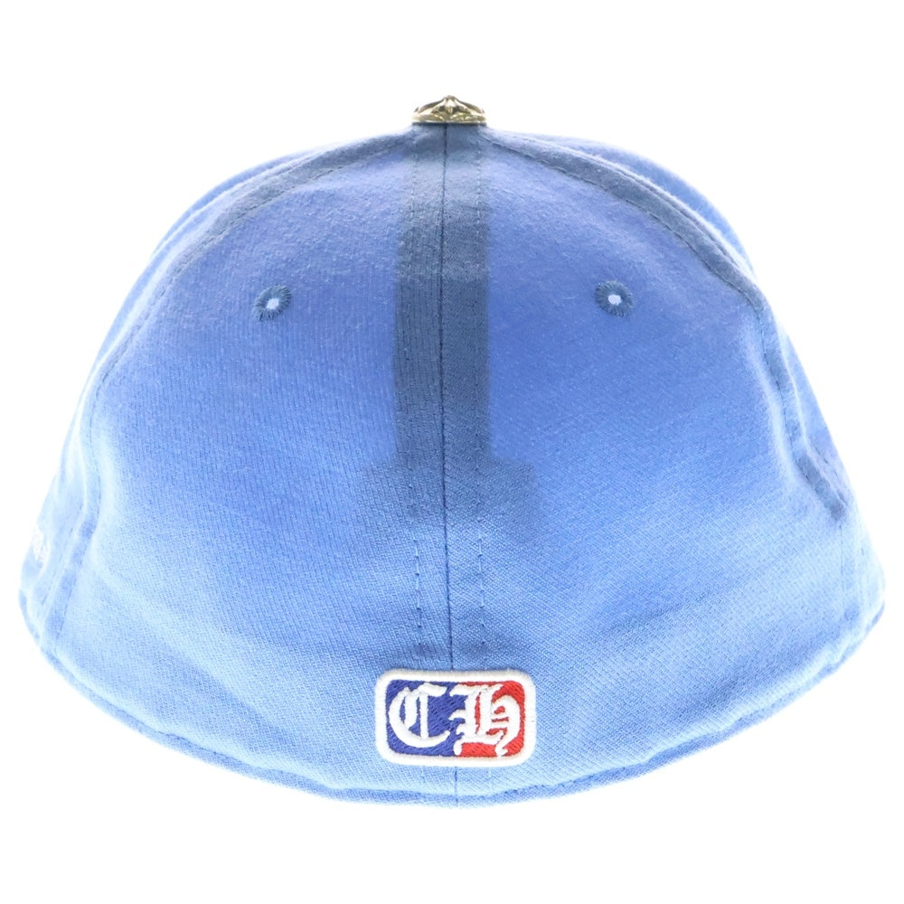 CHROME HEARTS(クロムハーツ) CH HAT ハートロゴ刺繍ベースボールキャップ帽子 ライトブルー