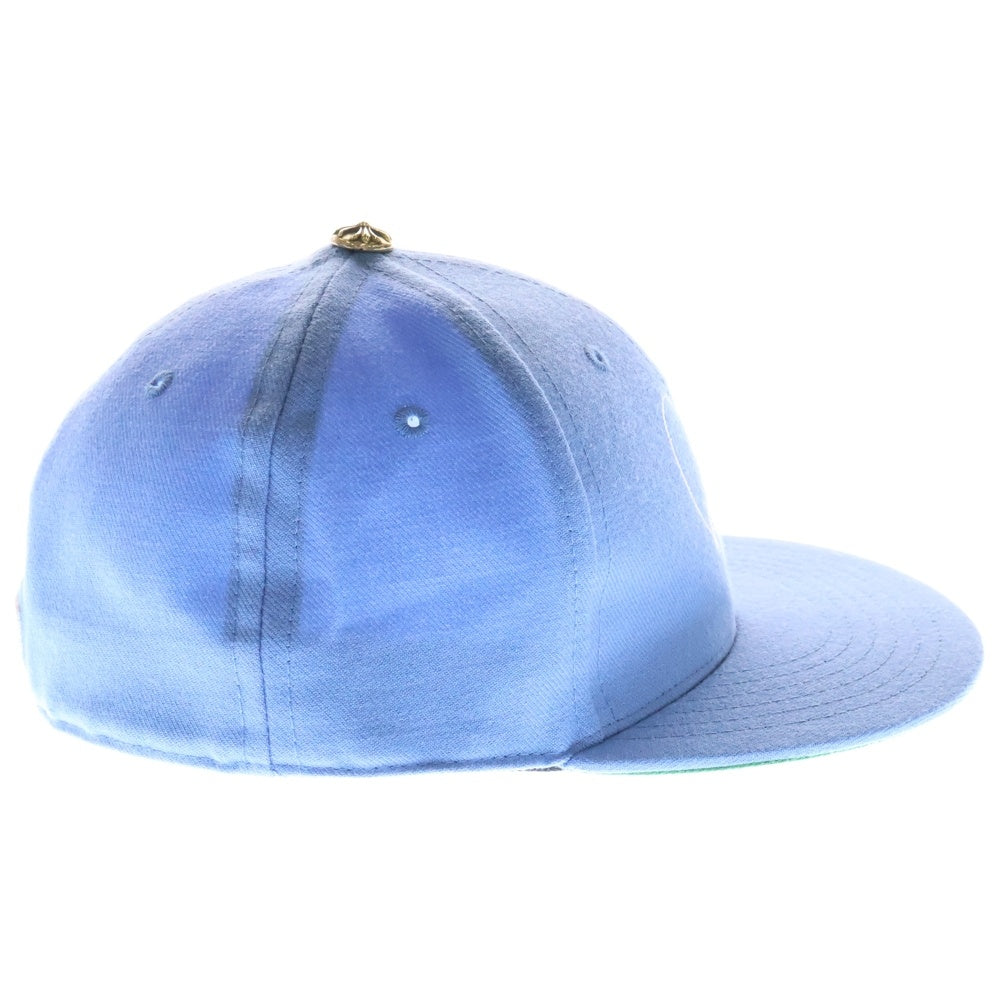 CHROME HEARTS(クロムハーツ) CH HAT ハートロゴ刺繍ベースボールキャップ帽子 ライトブルー