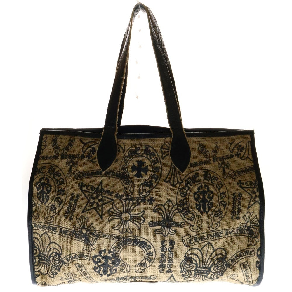 CHROME HEARTS(クロムハーツ) MULTILOGO LARGE BEACHES BAG マルチロゴ ラージビーチバッグ トートバッグ ベージュ