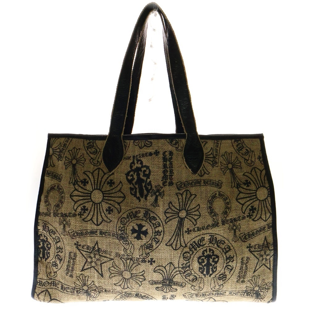 CHROME HEARTS(クロムハーツ) MULTILOGO LARGE BEACHES BAG マルチロゴ ラージビーチバッグ トートバッグ ベージュ