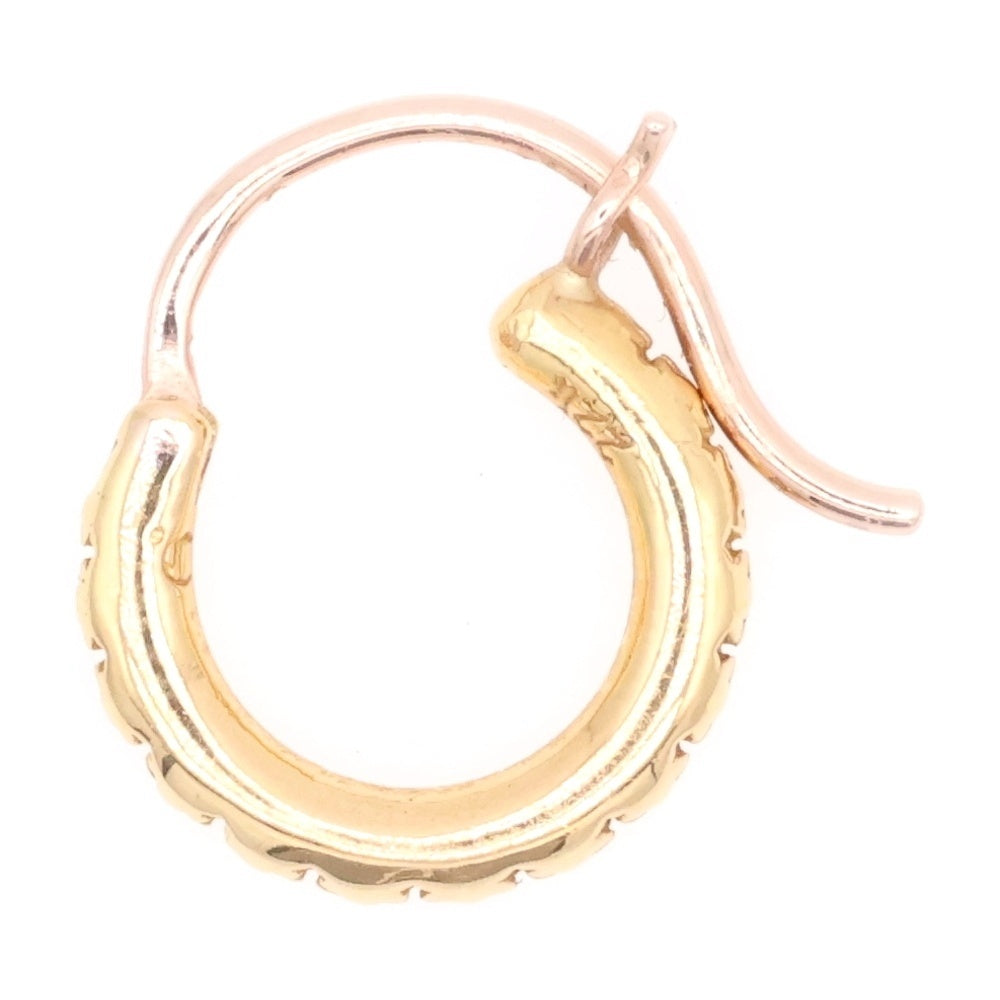 CHROME HEARTS(クロムハーツ) 22K HOOP TFL SML ゴールドピアス