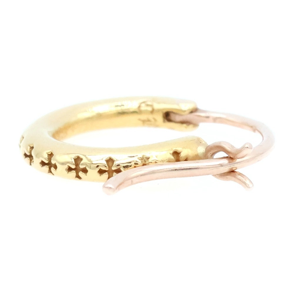 CHROME HEARTS(クロムハーツ) 22K HOOP TFL SML ゴールドピアス