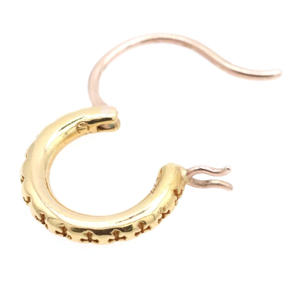 CHROME HEARTS(クロムハーツ) 22K HOOP TFL SML ゴールドピアス