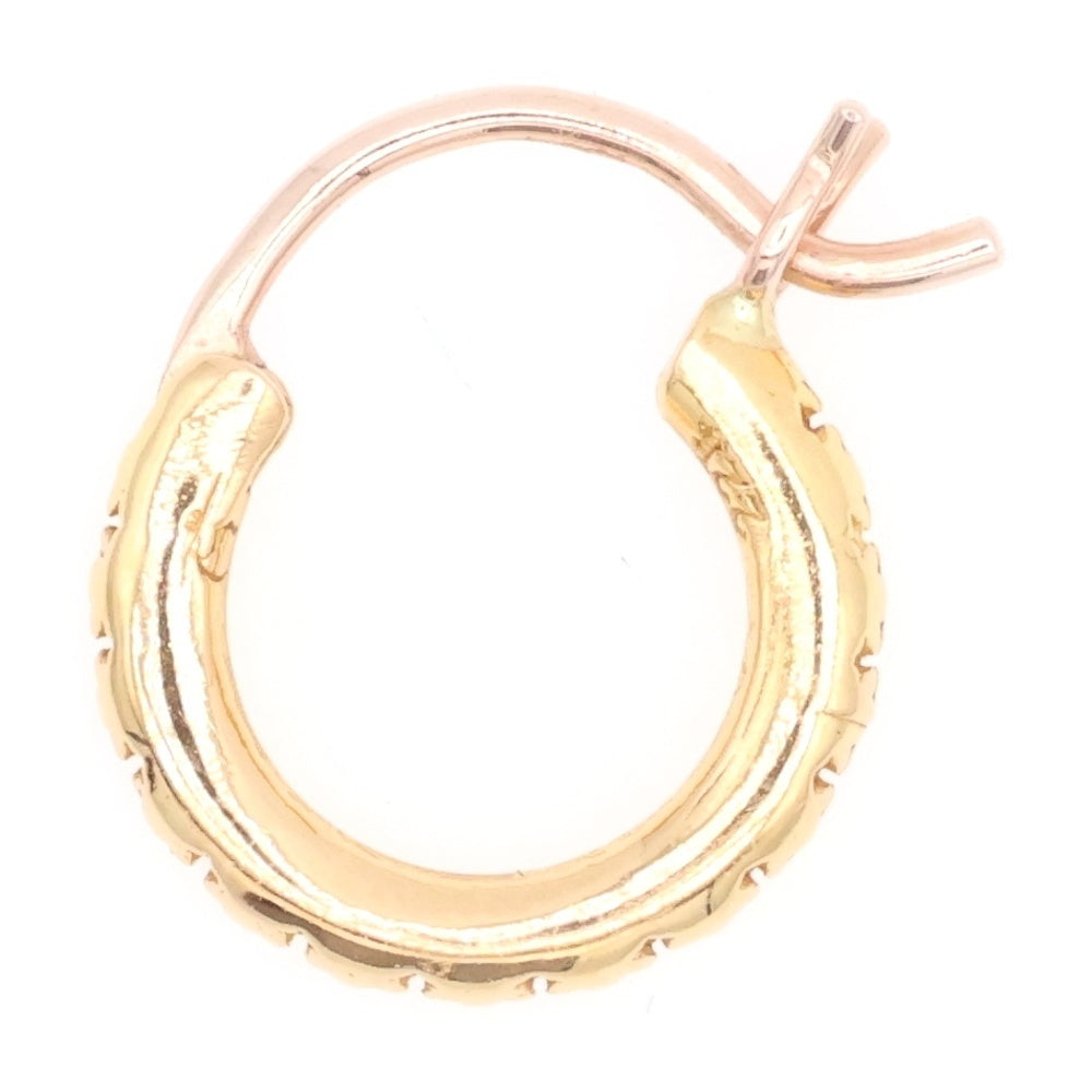 CHROME HEARTS(クロムハーツ) 22K HOOP TFL SML ゴールドピアス
