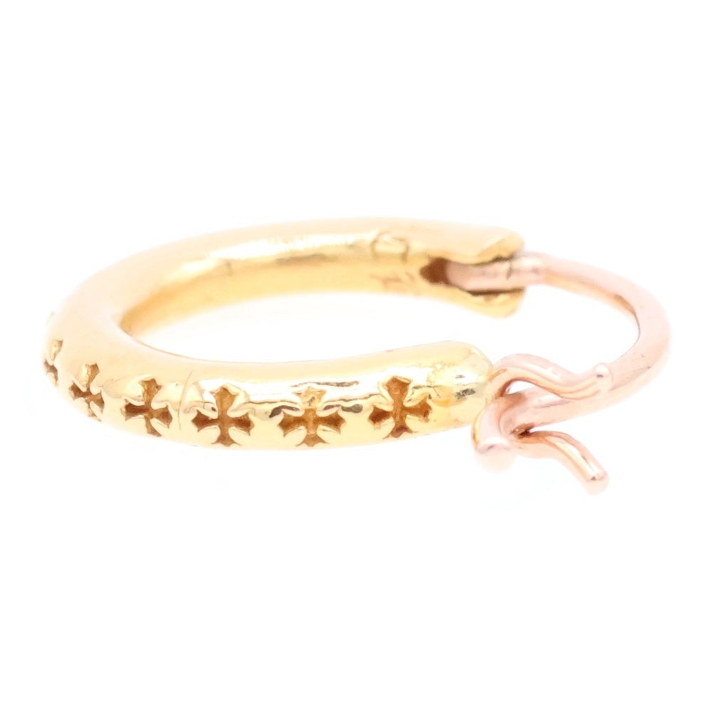 CHROME HEARTS(クロムハーツ) 22K HOOP TFL SML ゴールドピアス