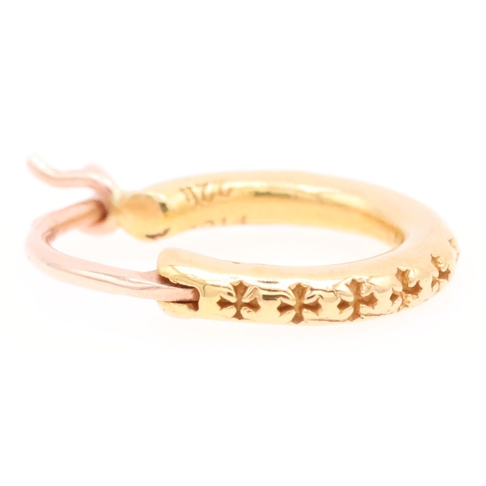 CHROME HEARTS(クロムハーツ) 22K HOOP TFL SML ゴールドピアス