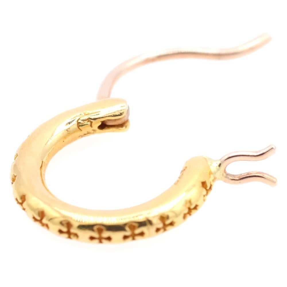 CHROME HEARTS(クロムハーツ) 22K HOOP TFL SML ゴールドピアス