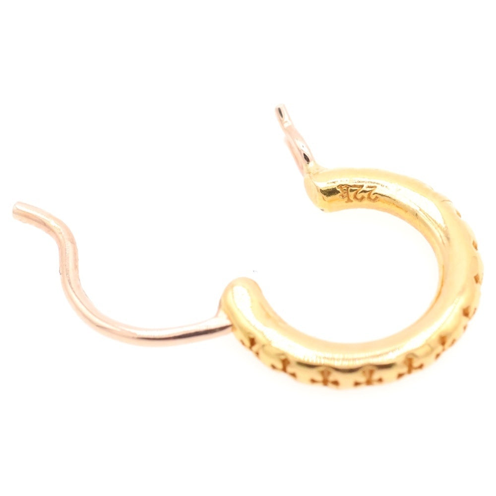 CHROME HEARTS(クロムハーツ) 22K HOOP TFL SML ゴールドピアス
