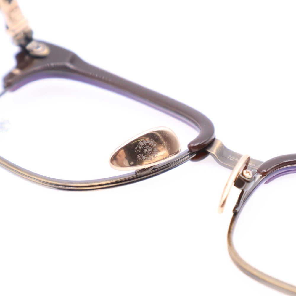 CHROME HEARTS(クロムハーツ) 53□19-150 BONENNOISSEUR II テンプルCHクロスハーフリム眼鏡