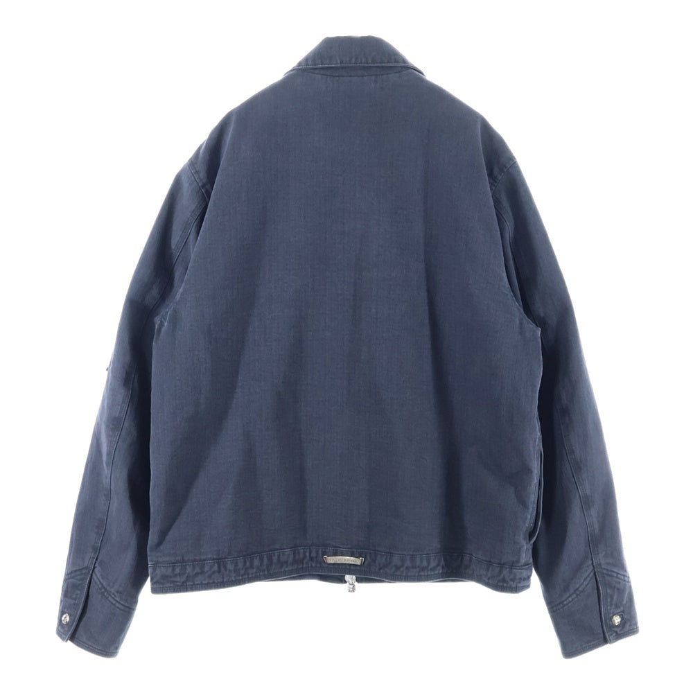 CHROME HEARTS(クロムハーツ) ダガージップ キルティングライニング ミリタリー ブルゾン グレー