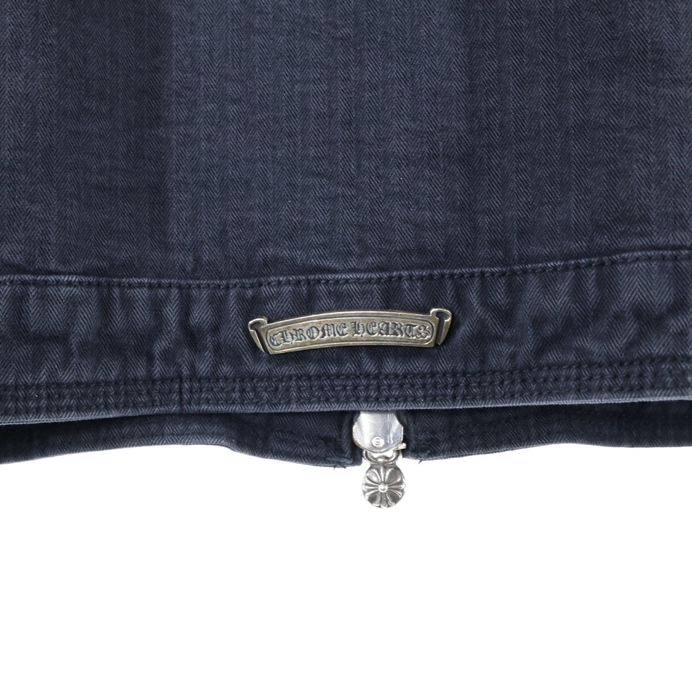 CHROME HEARTS(クロムハーツ) ダガージップ キルティングライニング ミリタリー ブルゾン グレー