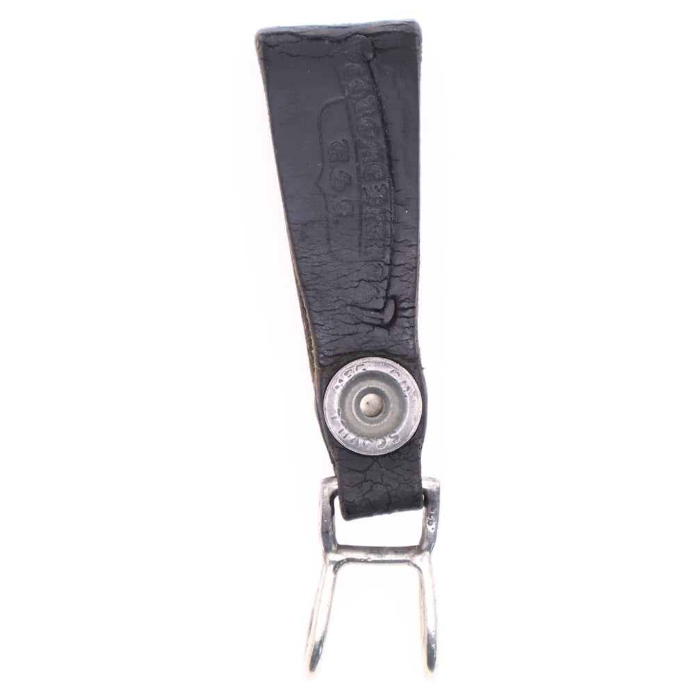 CHROME HEARTS(クロムハーツ) BELT LOOP ケルティックボールボタンレザーベルトループ シルバー/ブラック