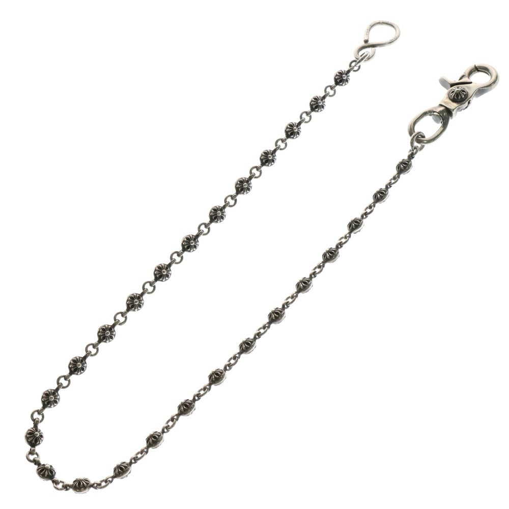 CHROME HEARTS(クロムハーツ) 1BALL LONG-S/1クリップロング#1クロスボール ウォレットチェーン シルバー