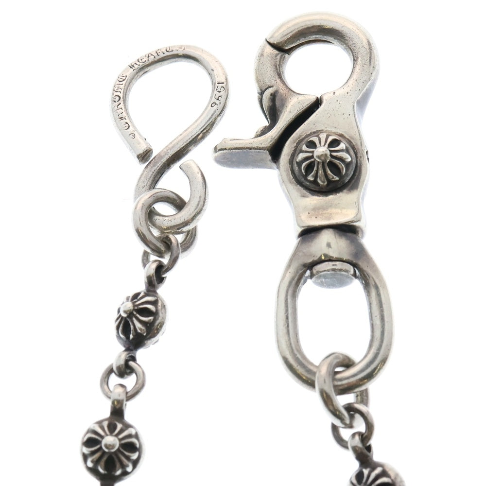 CHROME HEARTS(クロムハーツ) 1BALL LONG-S/1クリップロング#1クロスボール ウォレットチェーン シルバー