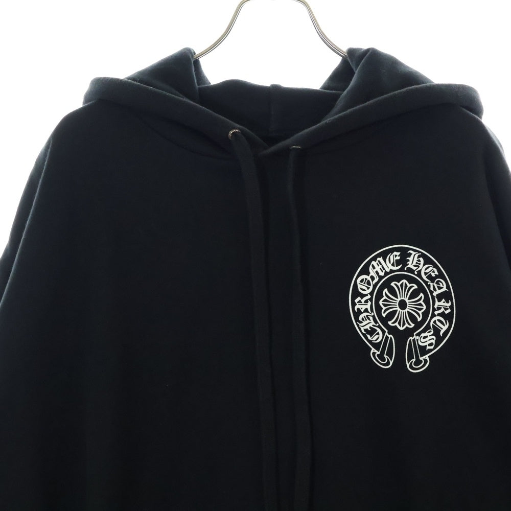 CHROME HEARTS(クロムハーツ) SWTSHRT HD PLVR 東京限定バックホースシュープリント プルオーバーパーカー ブラック